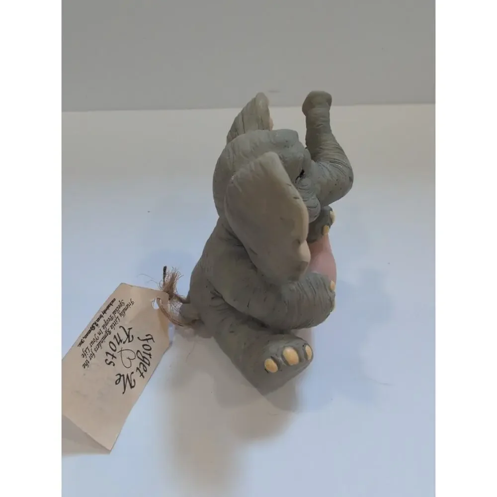 1996 Small‎ Forget Me Knots Elephant Figuring With Heart Great For Valentine's